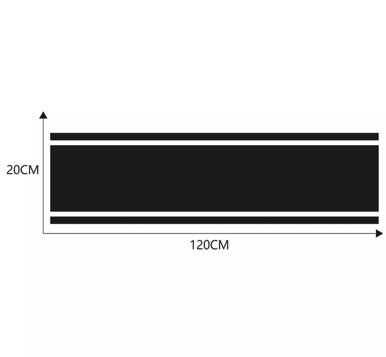 Racing Streifen 120cm x 20cm