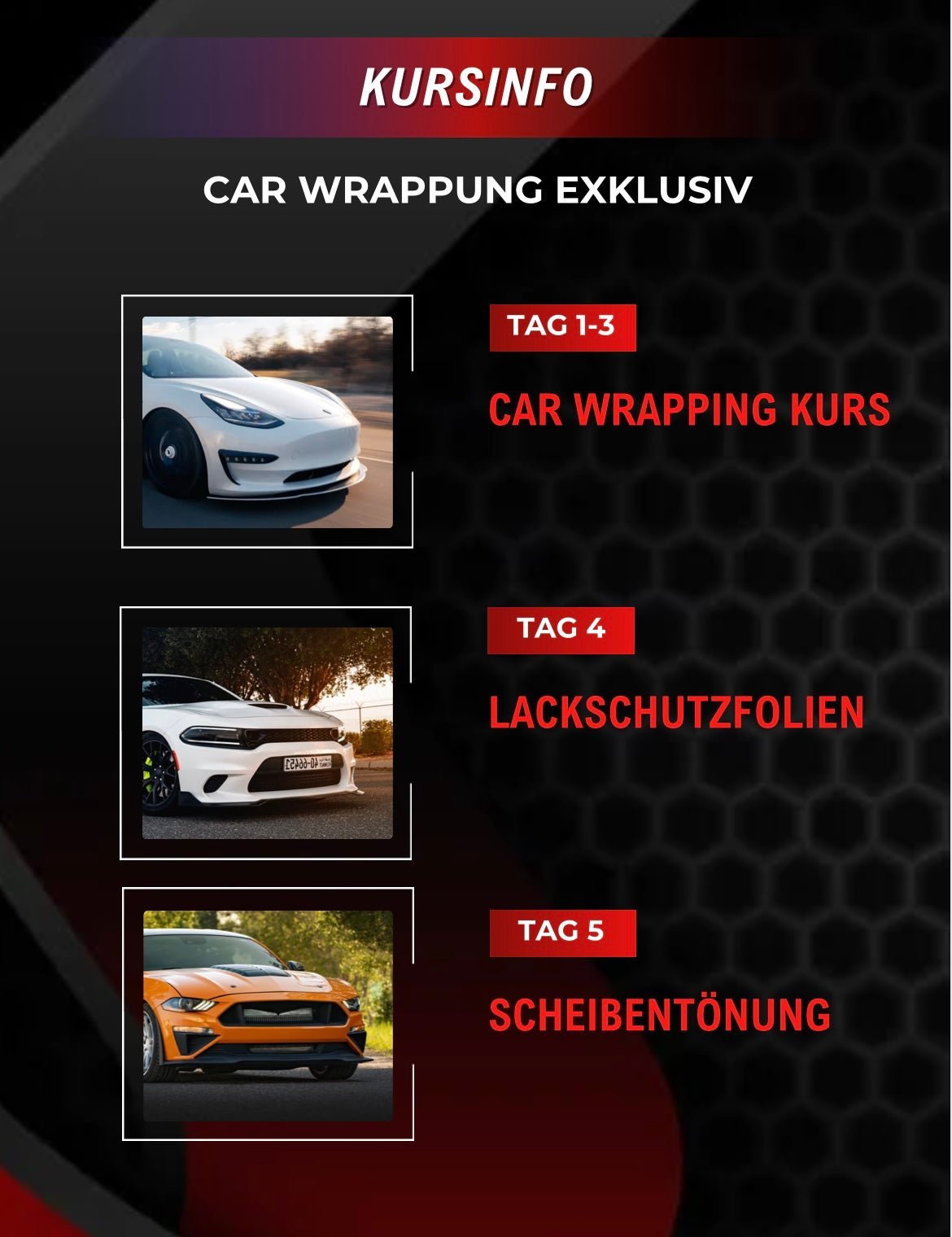 CarWrapping Exklusiv 5 Tage Kurs - 16.12.2024-20.12.2024